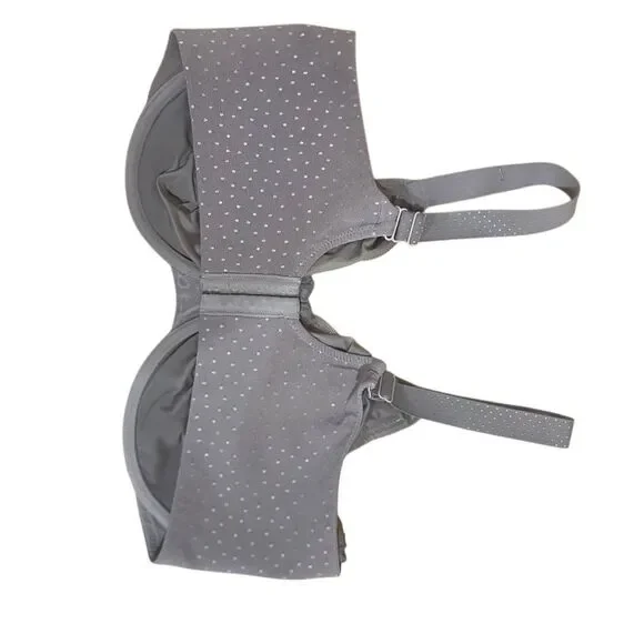 Wacoal size 40H polka dots gray bra - Picture 1 of 6